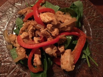 fajitas au poulet